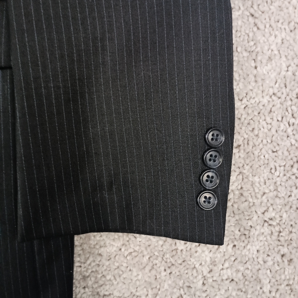 Joseph Abboud 42R 36x31 Blue Pinstripe Mens Suit - Picture 3 of 16